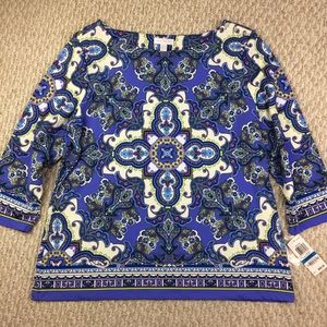 NWT Charter Club long sleeve top
